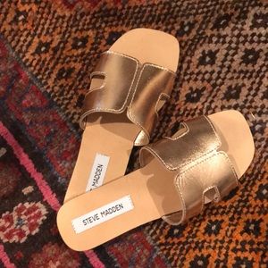 Rose Gold Steve Madden Sandals - Never Worn